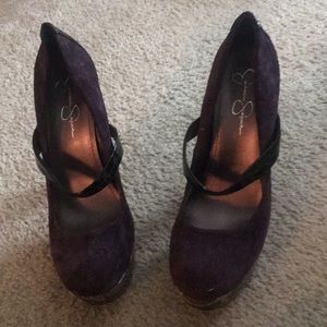 Jessica Simpson Eggplant pumps